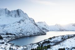 Fjord sur l'Ile de Senja ; Norwegian fjord on Senja Island