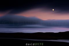 Lever de lune au dessus de Raasay